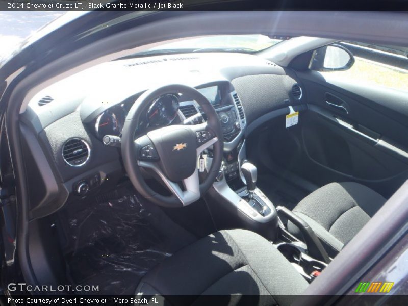 Black Granite Metallic / Jet Black 2014 Chevrolet Cruze LT