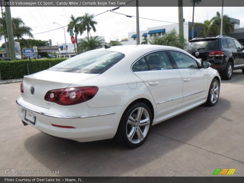 Candy White / Cornsilk Beige Two Tone 2010 Volkswagen CC Sport