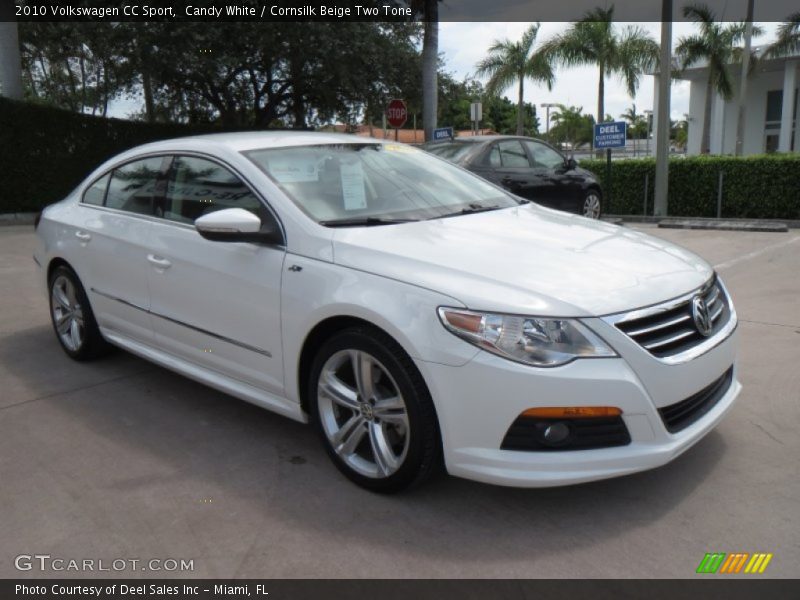 Candy White / Cornsilk Beige Two Tone 2010 Volkswagen CC Sport