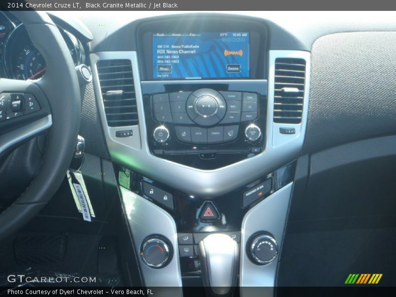 Black Granite Metallic / Jet Black 2014 Chevrolet Cruze LT