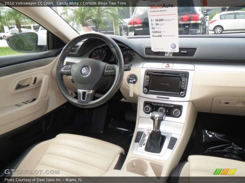 Candy White / Cornsilk Beige Two Tone 2010 Volkswagen CC Sport