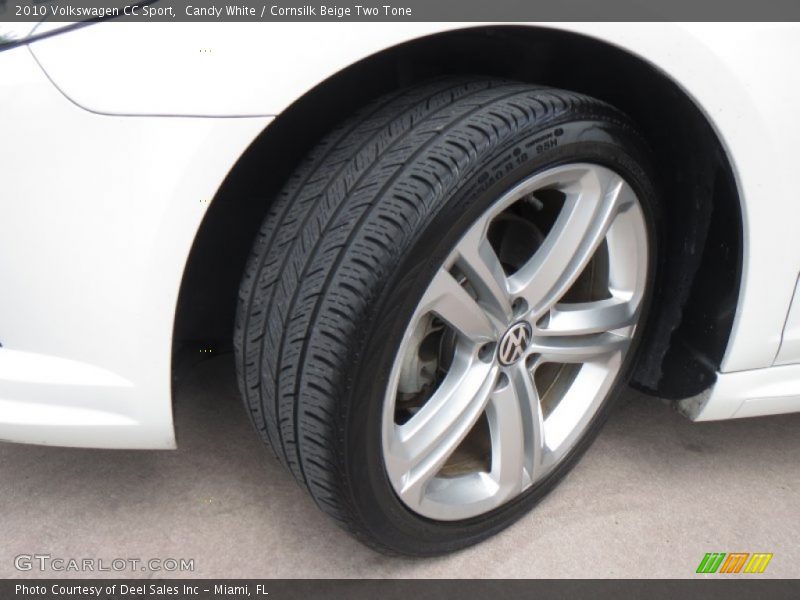 Candy White / Cornsilk Beige Two Tone 2010 Volkswagen CC Sport
