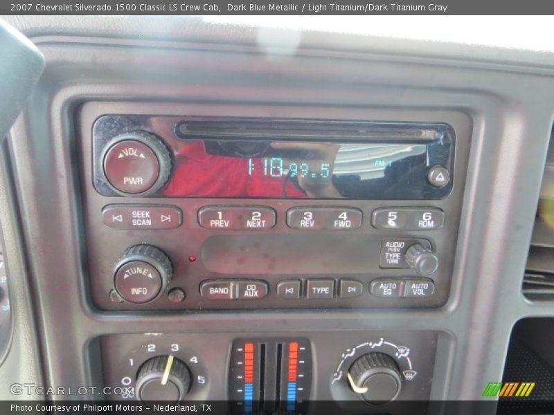 Dark Blue Metallic / Light Titanium/Dark Titanium Gray 2007 Chevrolet Silverado 1500 Classic LS Crew Cab