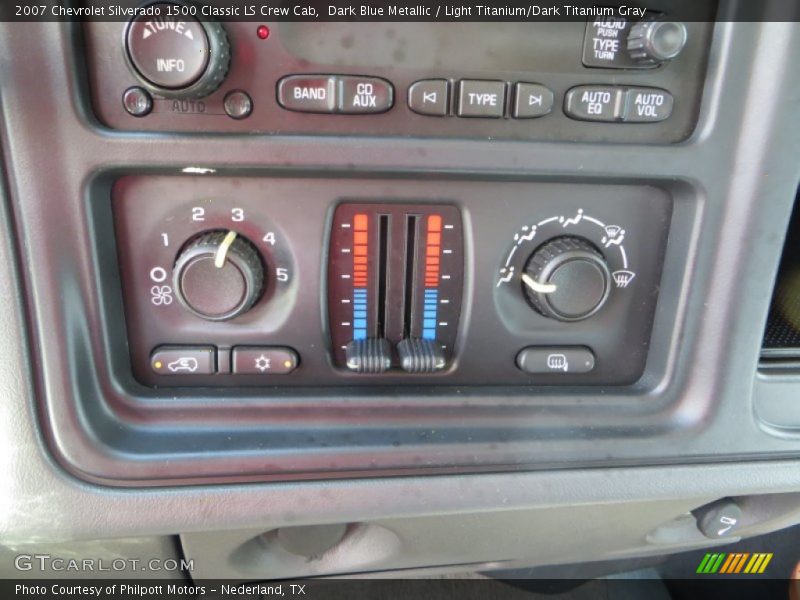 Dark Blue Metallic / Light Titanium/Dark Titanium Gray 2007 Chevrolet Silverado 1500 Classic LS Crew Cab