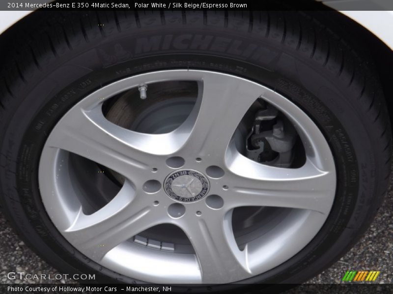 Polar White / Silk Beige/Espresso Brown 2014 Mercedes-Benz E 350 4Matic Sedan