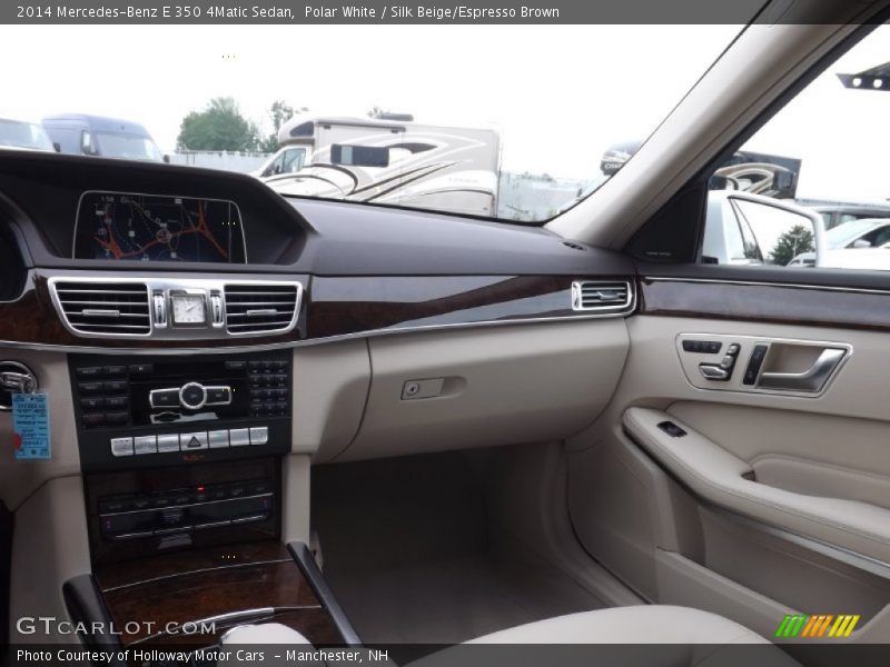 Polar White / Silk Beige/Espresso Brown 2014 Mercedes-Benz E 350 4Matic Sedan