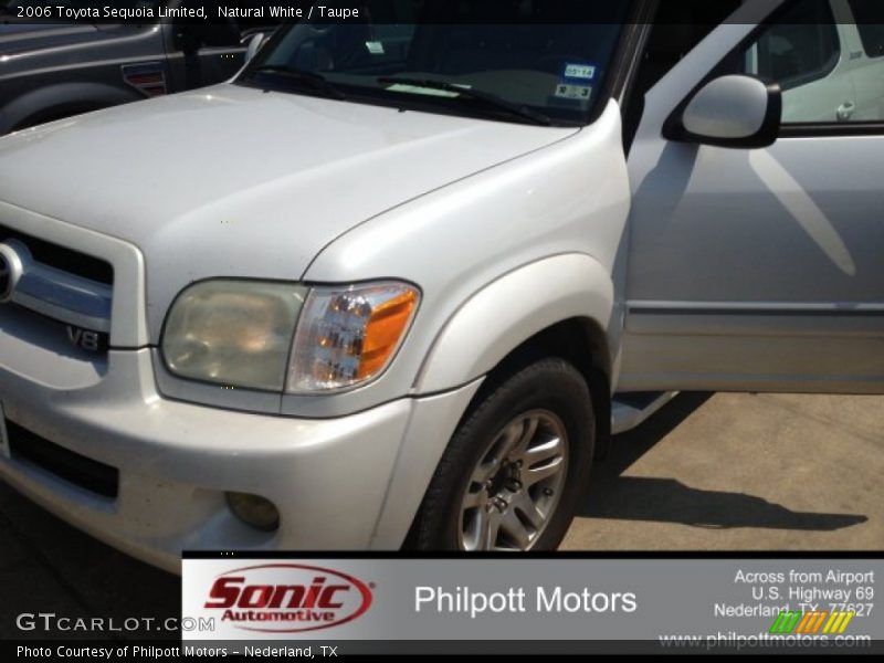 Natural White / Taupe 2006 Toyota Sequoia Limited