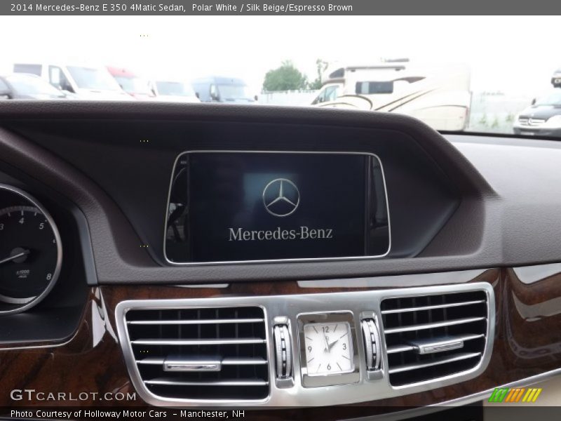 Polar White / Silk Beige/Espresso Brown 2014 Mercedes-Benz E 350 4Matic Sedan