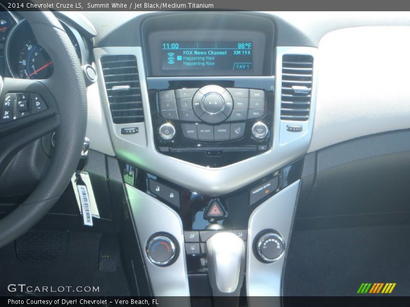 Summit White / Jet Black/Medium Titanium 2014 Chevrolet Cruze LS