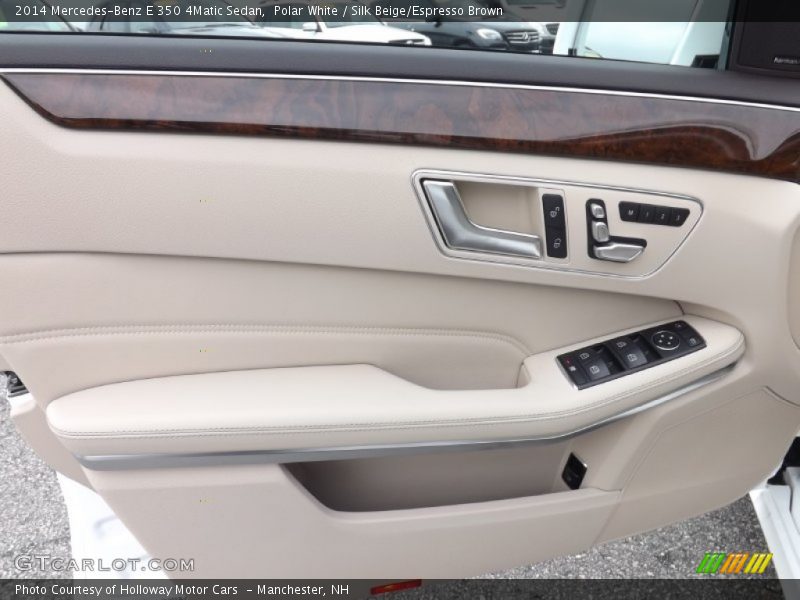 Polar White / Silk Beige/Espresso Brown 2014 Mercedes-Benz E 350 4Matic Sedan