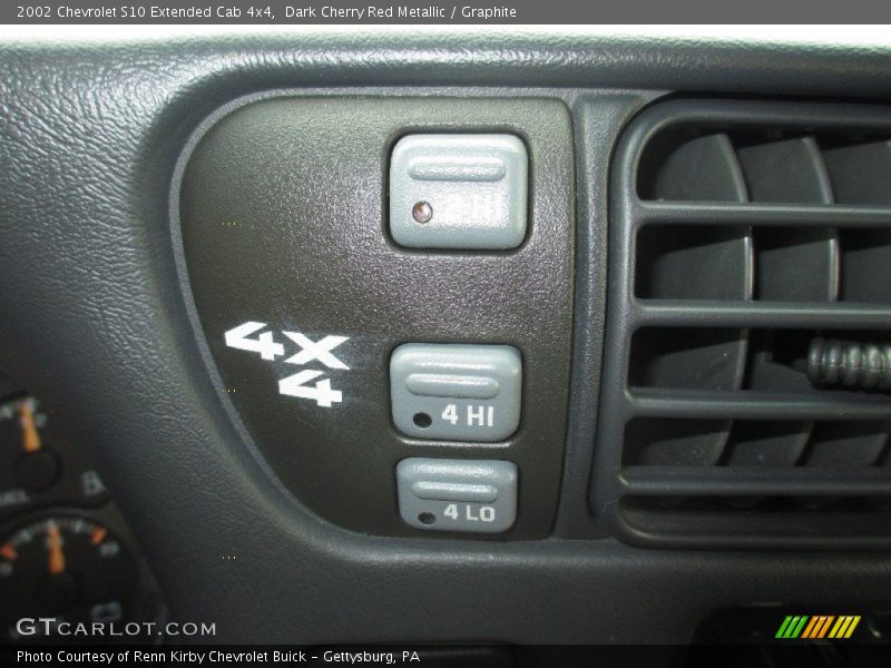 Dark Cherry Red Metallic / Graphite 2002 Chevrolet S10 Extended Cab 4x4