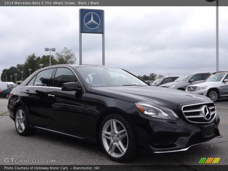 Black / Black 2014 Mercedes-Benz E 350 4Matic Sedan