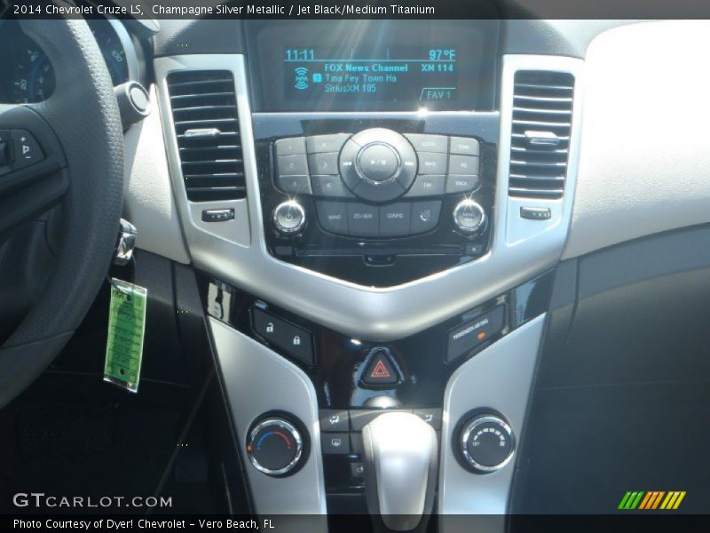 Champagne Silver Metallic / Jet Black/Medium Titanium 2014 Chevrolet Cruze LS