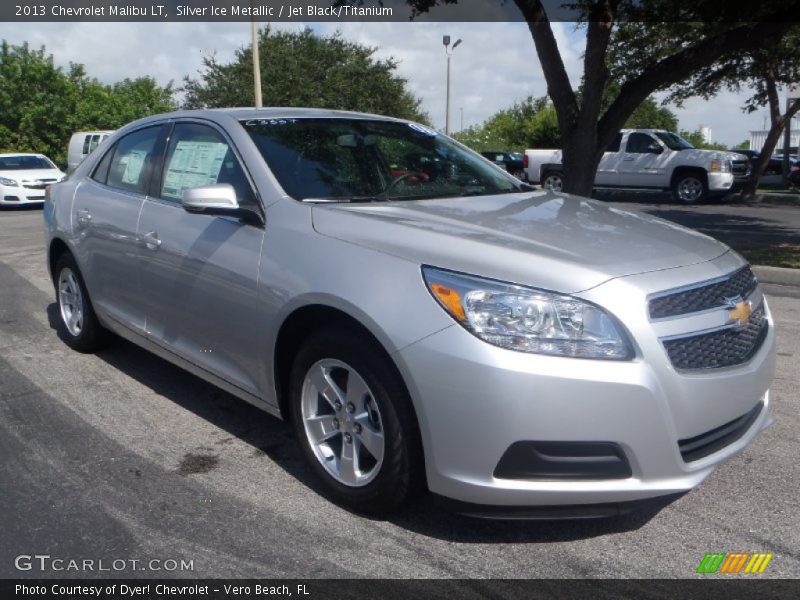 Silver Ice Metallic / Jet Black/Titanium 2013 Chevrolet Malibu LT