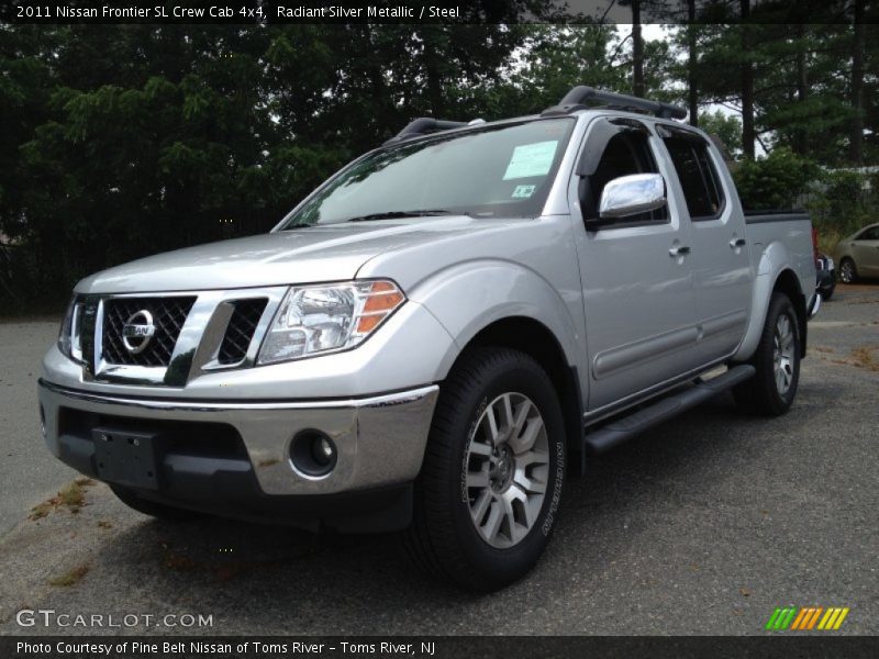 Radiant Silver Metallic / Steel 2011 Nissan Frontier SL Crew Cab 4x4