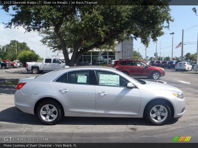 Silver Ice Metallic / Jet Black/Titanium 2013 Chevrolet Malibu LT