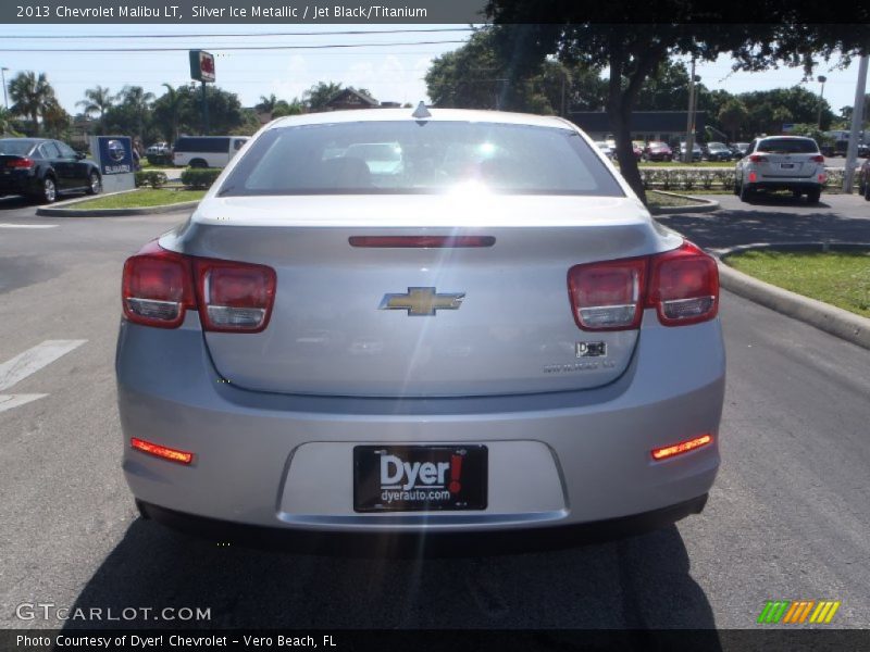 Silver Ice Metallic / Jet Black/Titanium 2013 Chevrolet Malibu LT