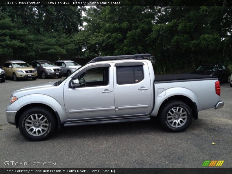 Radiant Silver Metallic / Steel 2011 Nissan Frontier SL Crew Cab 4x4