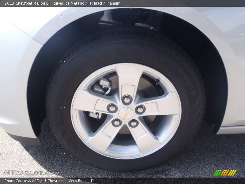 Silver Ice Metallic / Jet Black/Titanium 2013 Chevrolet Malibu LT