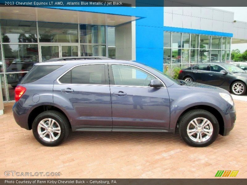 Atlantis Blue Metallic / Jet Black 2013 Chevrolet Equinox LT AWD