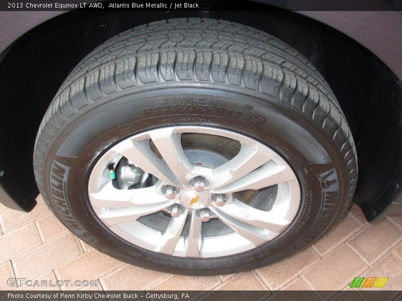 Atlantis Blue Metallic / Jet Black 2013 Chevrolet Equinox LT AWD