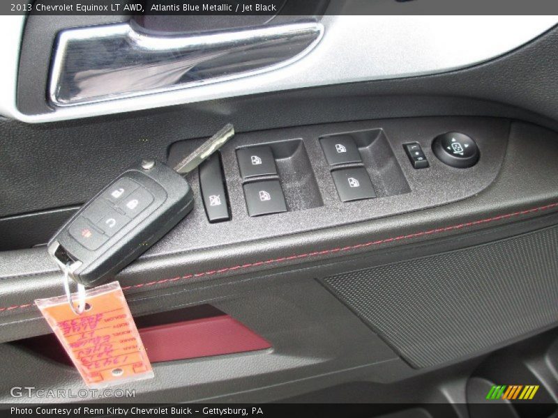 Atlantis Blue Metallic / Jet Black 2013 Chevrolet Equinox LT AWD