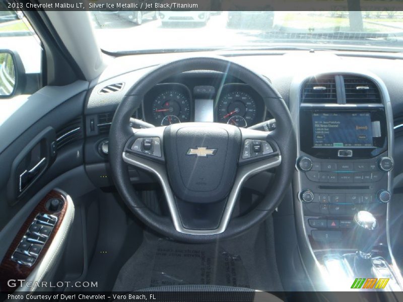 Silver Ice Metallic / Jet Black/Titanium 2013 Chevrolet Malibu LT