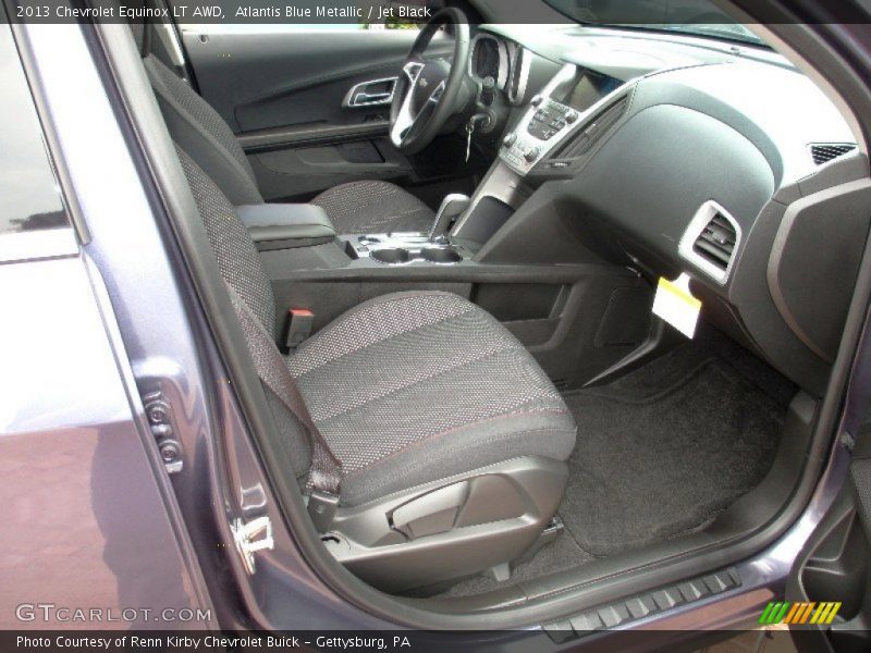 Atlantis Blue Metallic / Jet Black 2013 Chevrolet Equinox LT AWD