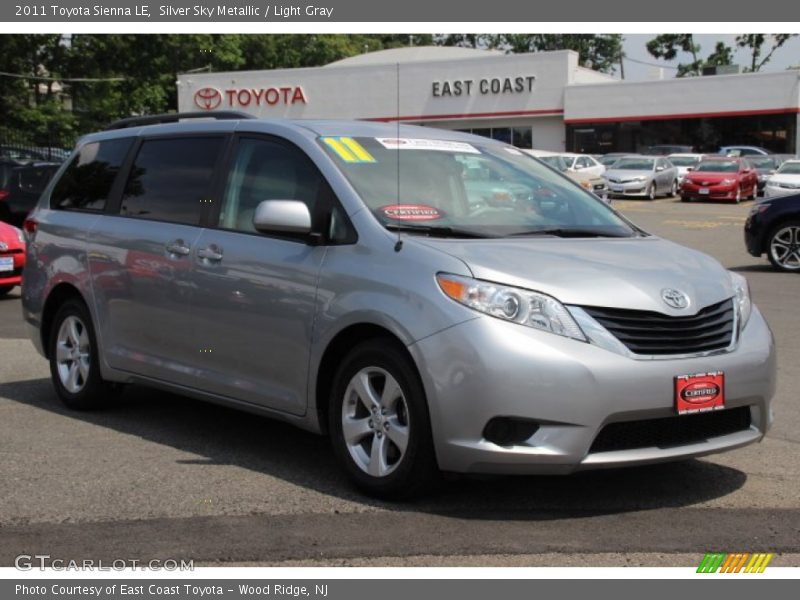 Silver Sky Metallic / Light Gray 2011 Toyota Sienna LE