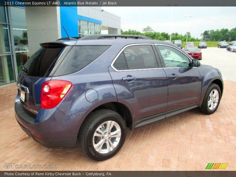 Atlantis Blue Metallic / Jet Black 2013 Chevrolet Equinox LT AWD