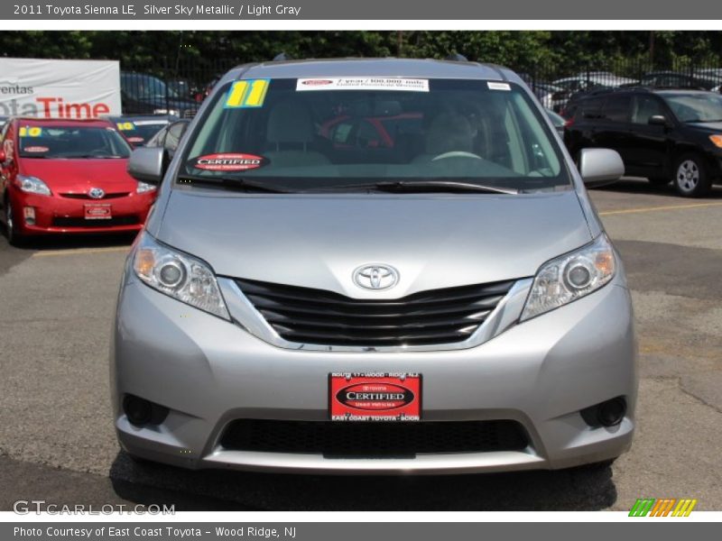 Silver Sky Metallic / Light Gray 2011 Toyota Sienna LE