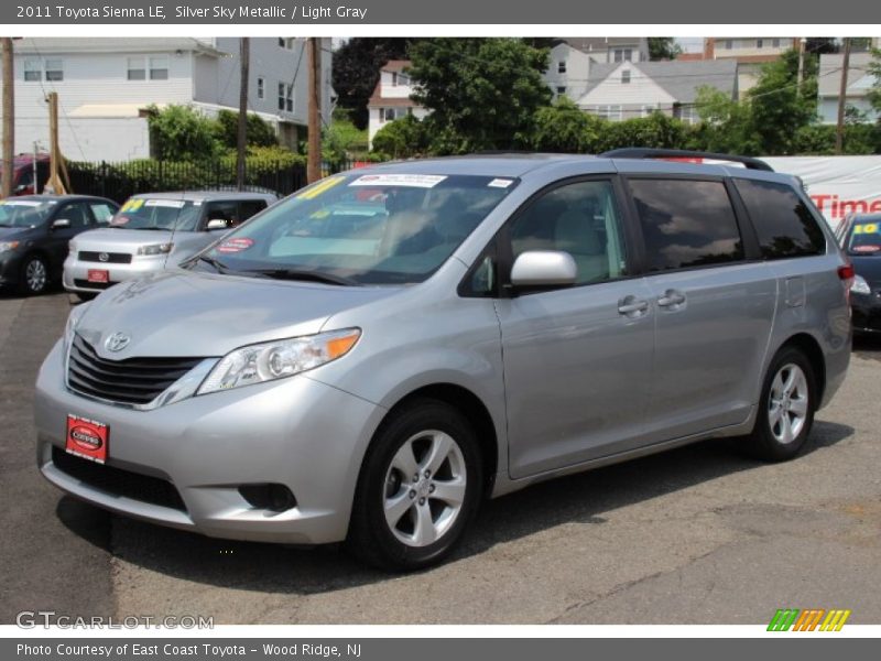 Silver Sky Metallic / Light Gray 2011 Toyota Sienna LE