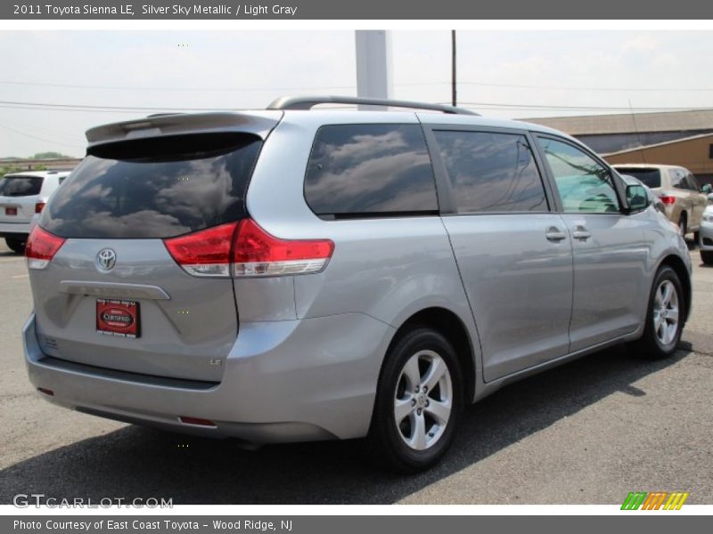 Silver Sky Metallic / Light Gray 2011 Toyota Sienna LE