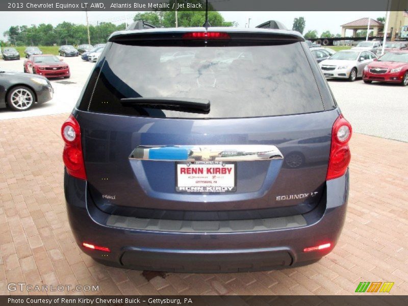 Atlantis Blue Metallic / Jet Black 2013 Chevrolet Equinox LT AWD
