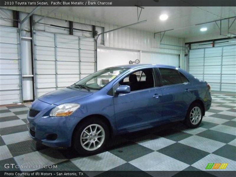 Pacific Blue Metallic / Dark Charcoal 2010 Toyota Yaris Sedan