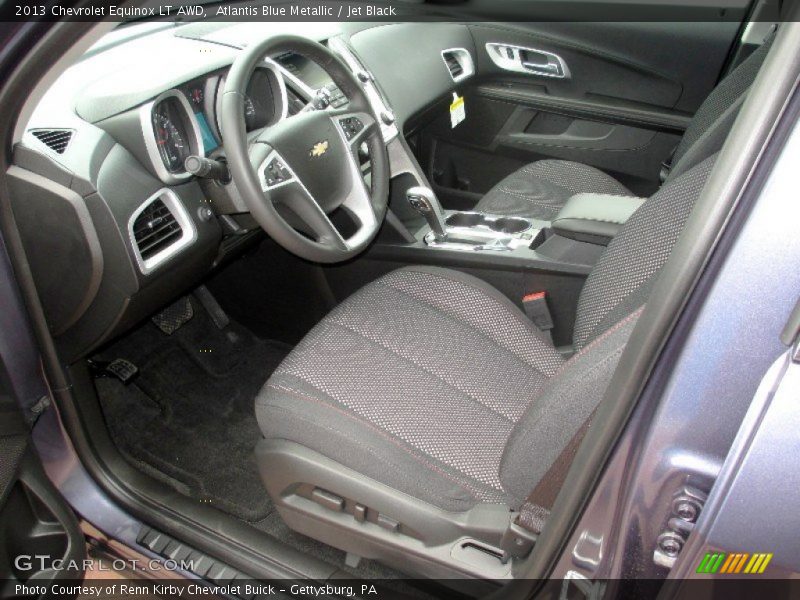 Atlantis Blue Metallic / Jet Black 2013 Chevrolet Equinox LT AWD