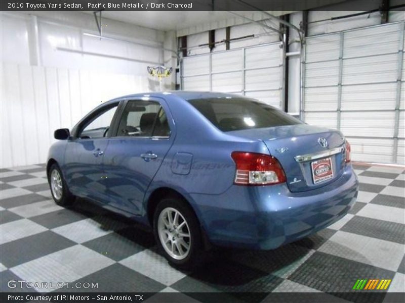 Pacific Blue Metallic / Dark Charcoal 2010 Toyota Yaris Sedan