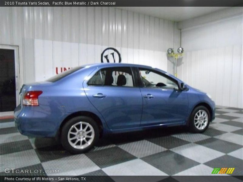 Pacific Blue Metallic / Dark Charcoal 2010 Toyota Yaris Sedan