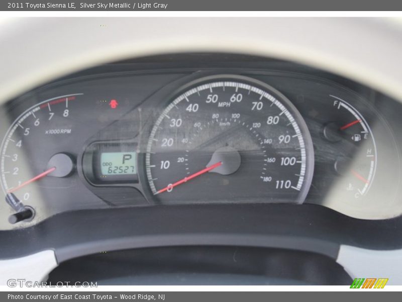 Silver Sky Metallic / Light Gray 2011 Toyota Sienna LE