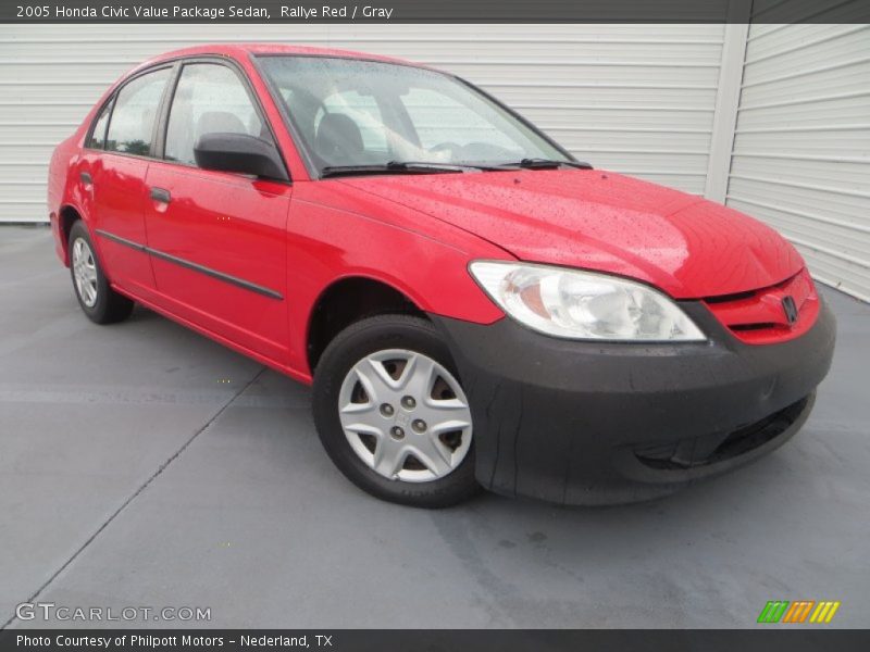 Rallye Red / Gray 2005 Honda Civic Value Package Sedan