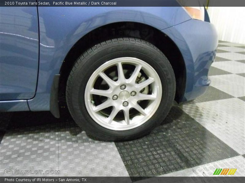 Pacific Blue Metallic / Dark Charcoal 2010 Toyota Yaris Sedan