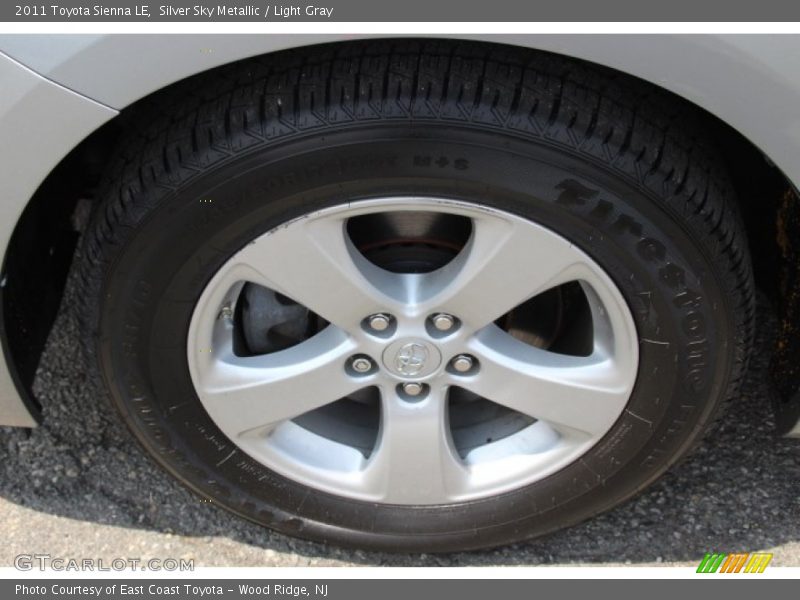 Silver Sky Metallic / Light Gray 2011 Toyota Sienna LE