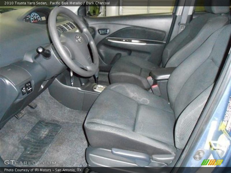 Pacific Blue Metallic / Dark Charcoal 2010 Toyota Yaris Sedan