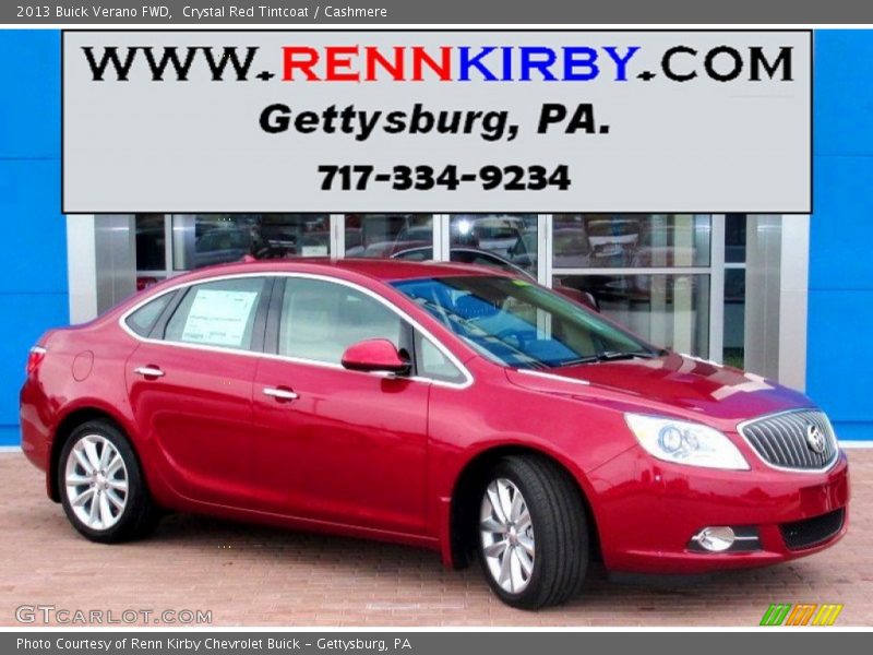 Crystal Red Tintcoat / Cashmere 2013 Buick Verano FWD
