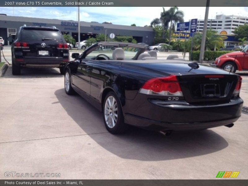 Solid Black / Calcite Cream 2007 Volvo C70 T5 Convertible
