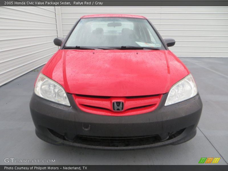 Rallye Red / Gray 2005 Honda Civic Value Package Sedan