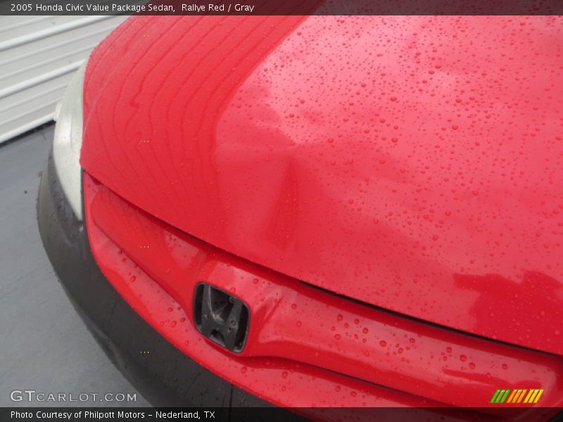 Rallye Red / Gray 2005 Honda Civic Value Package Sedan