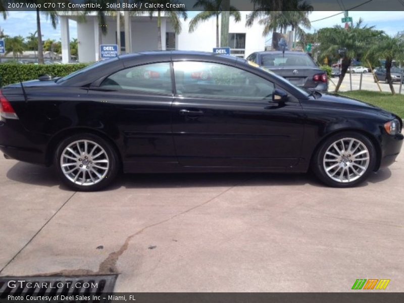 Solid Black / Calcite Cream 2007 Volvo C70 T5 Convertible