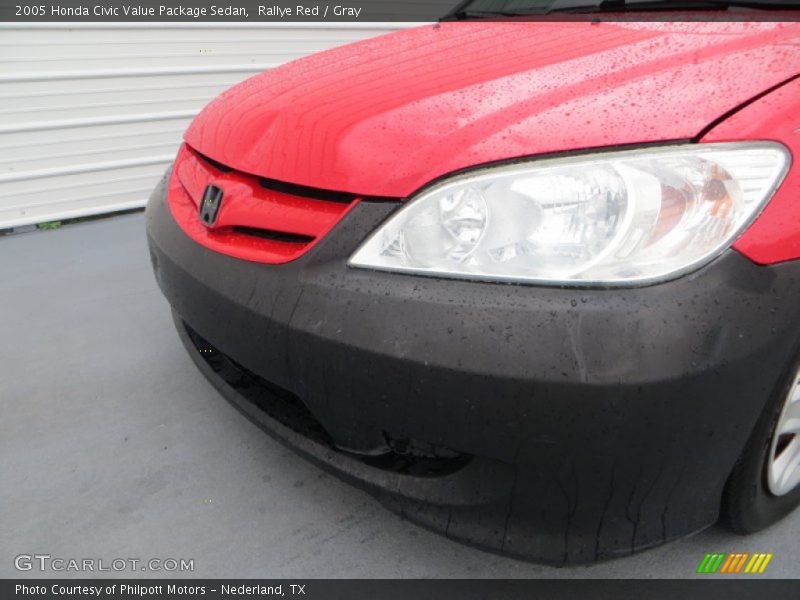 Rallye Red / Gray 2005 Honda Civic Value Package Sedan