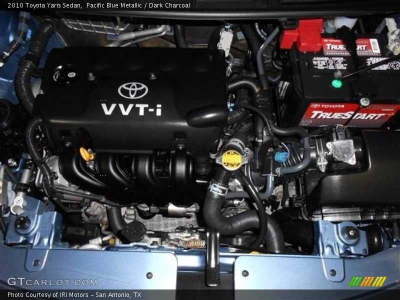 Pacific Blue Metallic / Dark Charcoal 2010 Toyota Yaris Sedan